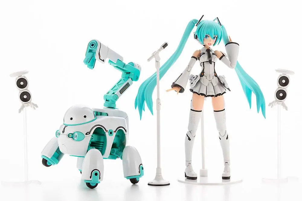 Hatsune Miku Frame Arms Girl Plastic Model Kit Music Girl Hatsune Miku (Maruttoys Ver.) & Tamotu (Miku Ver.) 15 cm Produktfoto