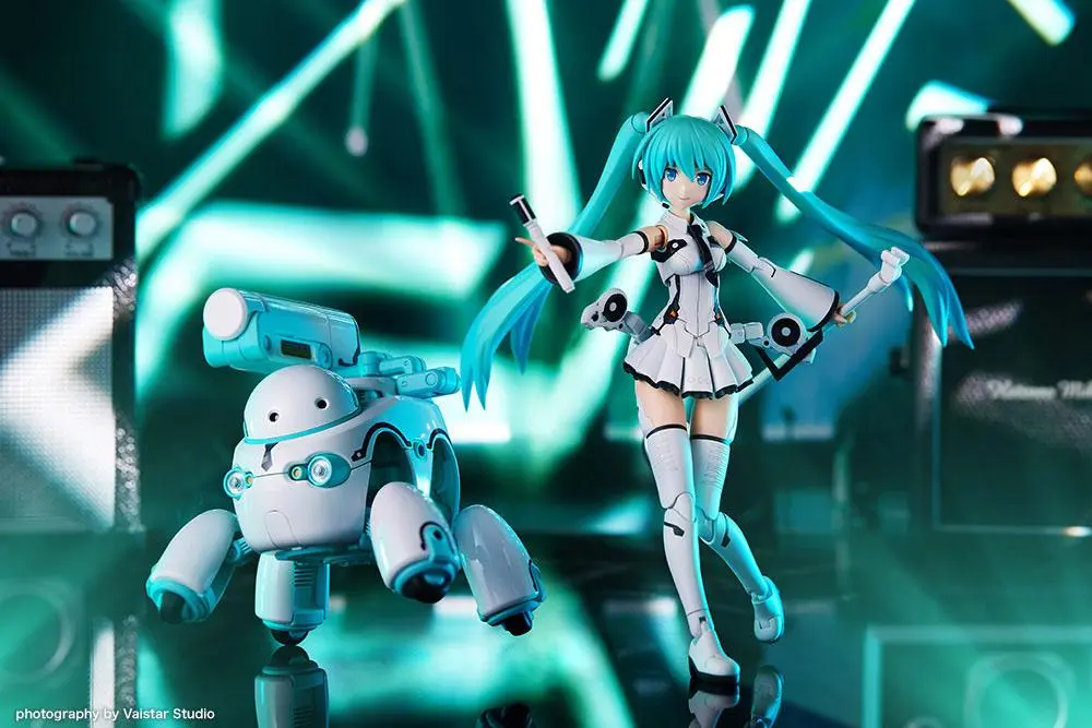 Hatsune Miku Frame Arms Girl Plastic Model Kit Music Girl Hatsune Miku (Maruttoys Ver.) & Tamotu (Miku Ver.) 15 cm Produktfoto