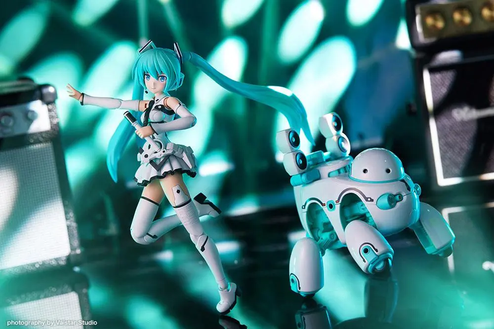 Hatsune Miku Frame Arms Girl Plastic Model Kit Music Girl Hatsune Miku (Maruttoys Ver.) & Tamotu (Miku Ver.) 15 cm Produktfoto