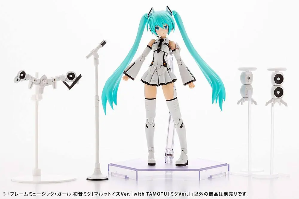 Hatsune Miku Frame Arms Girl Plastic Model Kit Music Girl Hatsune Miku (Maruttoys Ver.) & Tamotu (Miku Ver.) 15 cm Produktfoto