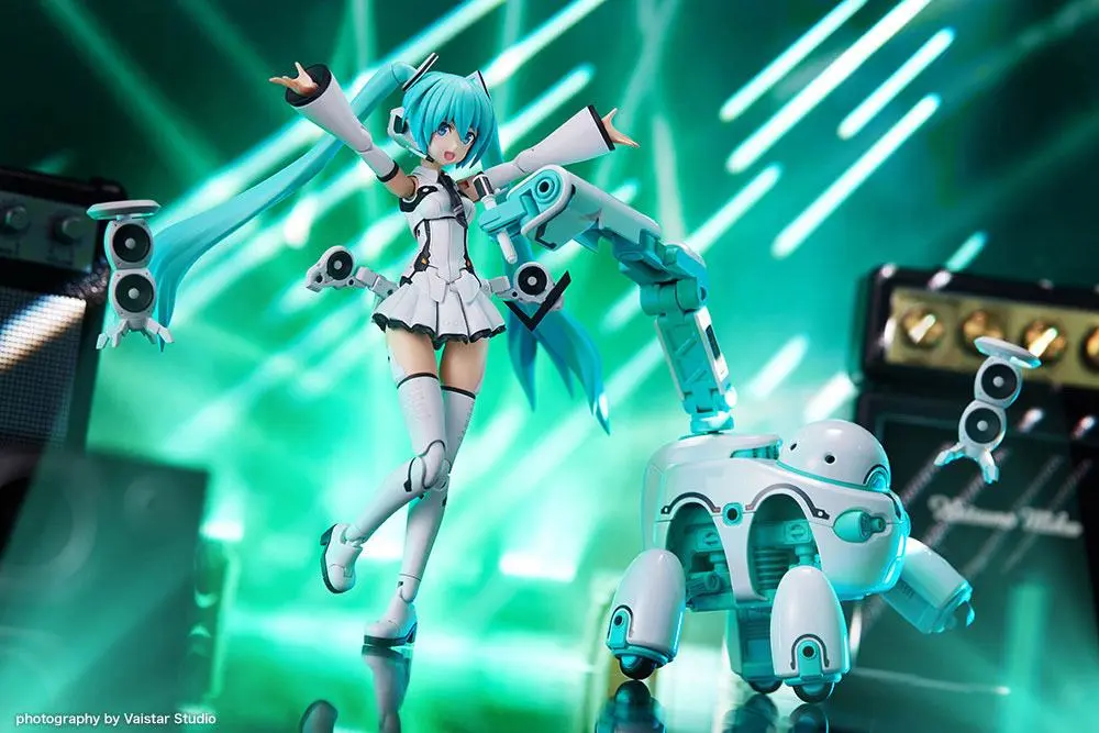 Hatsune Miku Frame Arms Girl Plastic Model Kit Music Girl Hatsune Miku (Maruttoys Ver.) & Tamotu (Miku Ver.) 15 cm Produktfoto