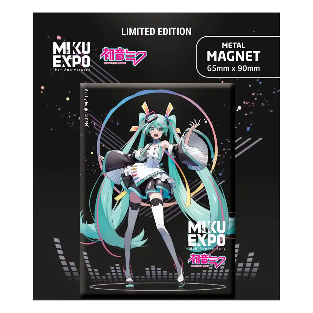 Hatsune Miku Magnet Miku Expo 10th Anniversary Art by Iwato Ver. Limited Edition termékfotó