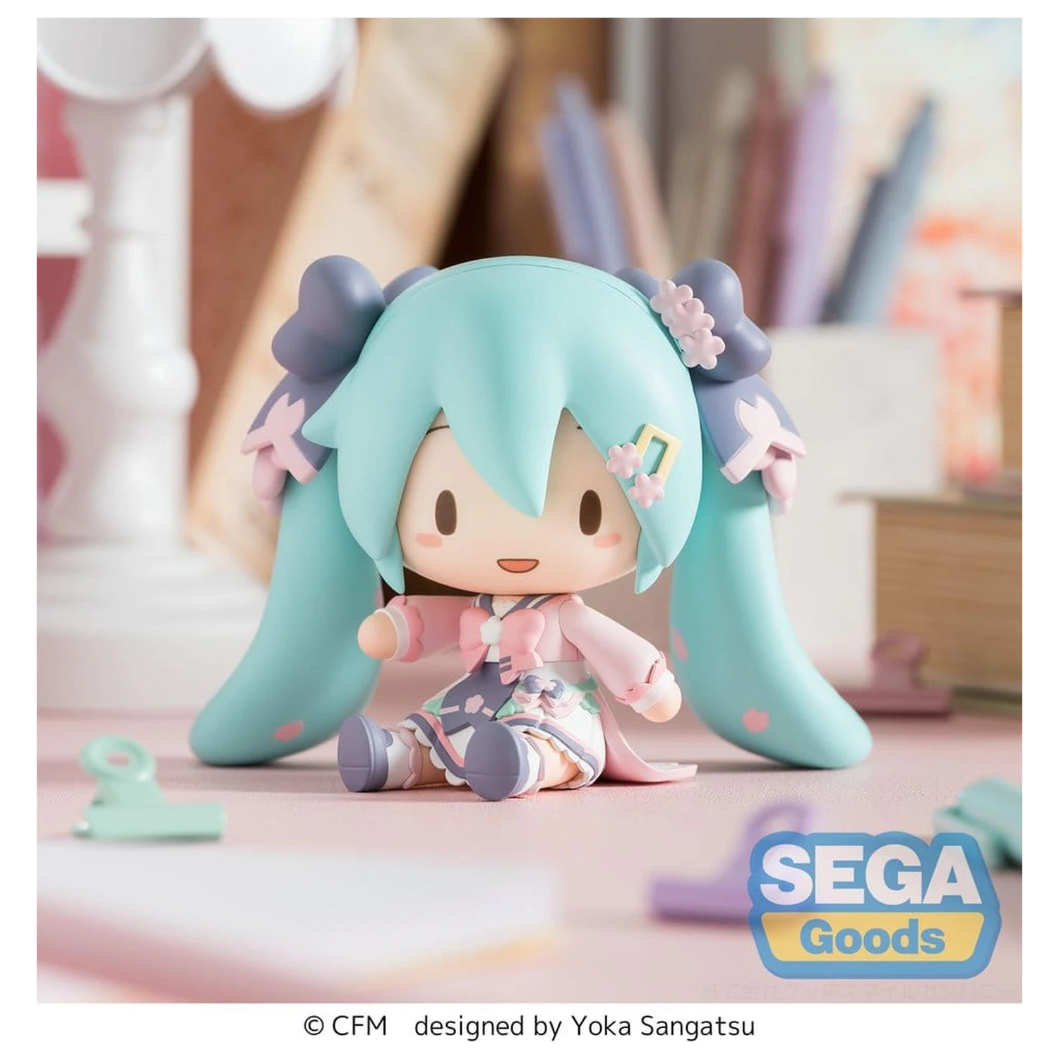 Hatsune Miku fuwa petit Chibi Figur "New Semester" 8 cm Produktfoto