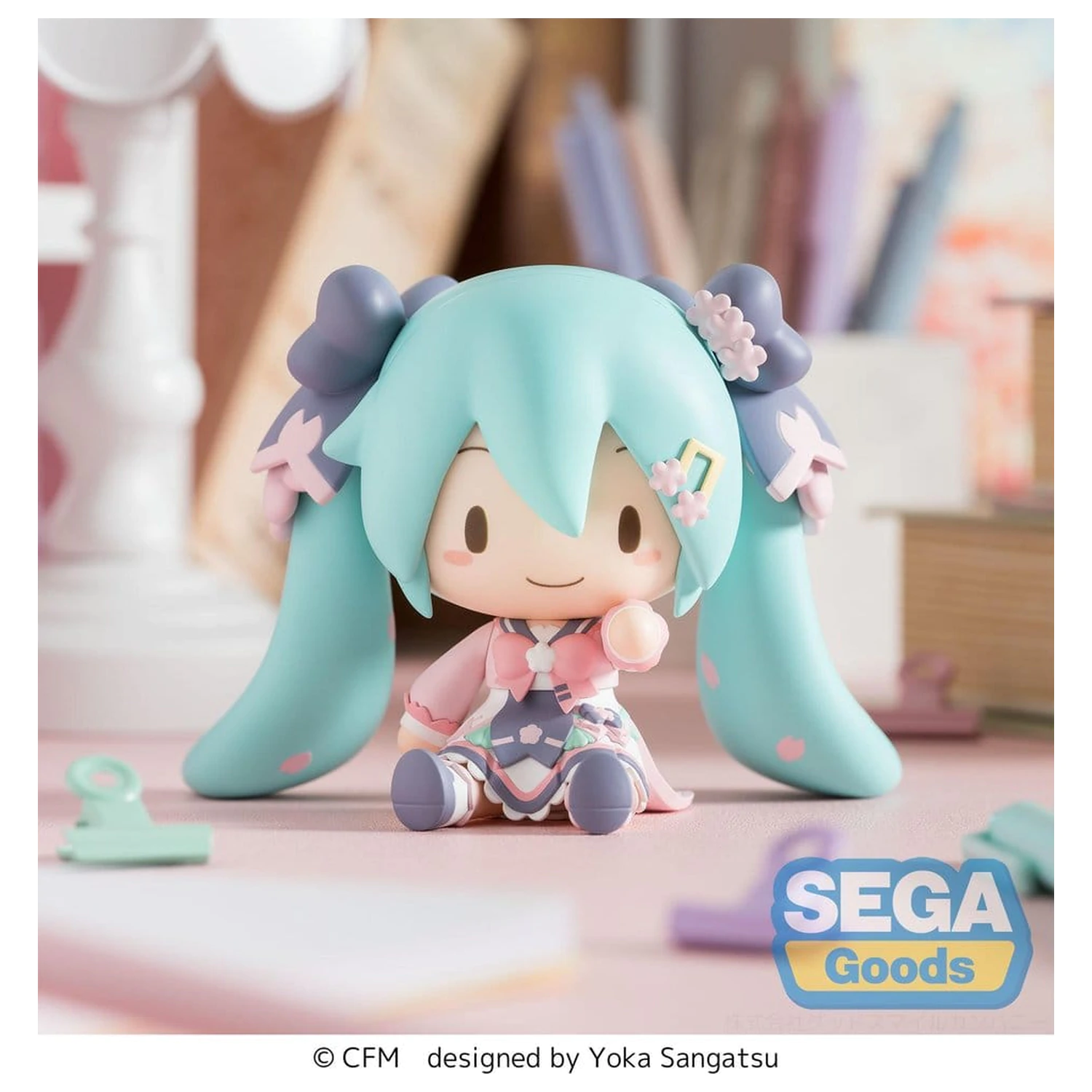 Hatsune Miku fuwa petit Chibi Figur "New Semester" 8 cm Produktfoto