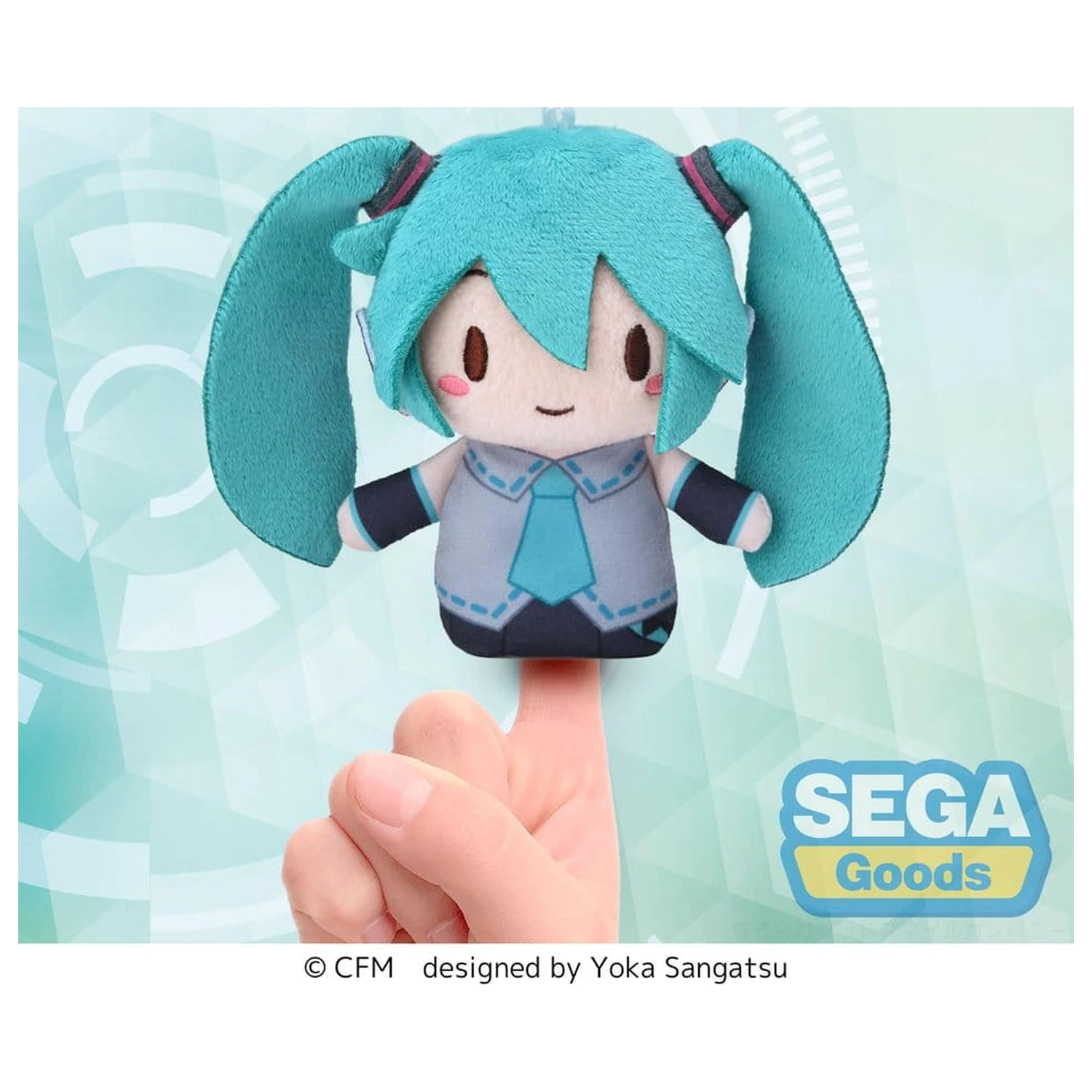 Hatsune Miku Fuwa Petit Plüschfigur Fingermaskottchen 10 cm Produktfoto