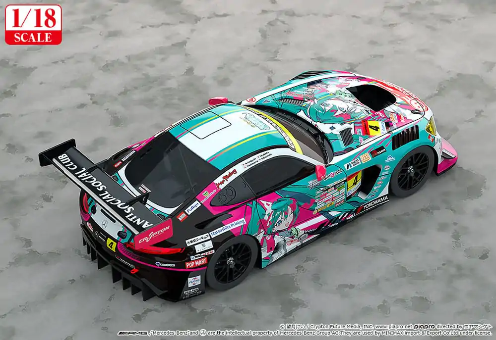 Hatsune Miku GT Project Fahrzeug 1/18 Hatsune Miku AMG 2025 Season Opening Ver. 26 cm Produktfoto