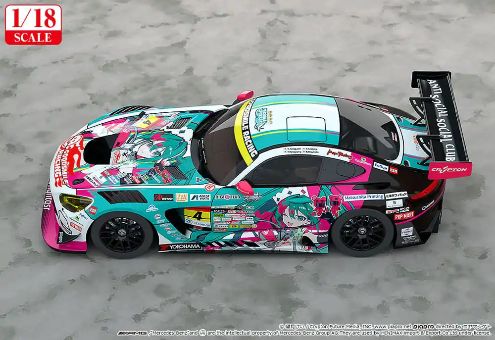 Hatsune Miku GT Project Fahrzeug 1/18 Hatsune Miku AMG 2025 Season Opening Ver. 26 cm Produktfoto