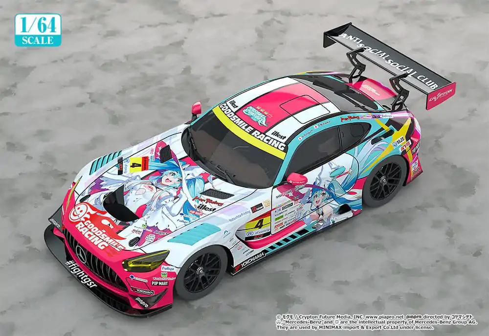 Hatsune Miku GT Project Fahrzeug 1/64 Hatsune Miku AMG 2024 Season Opening Ver. 7 cm Produktfoto