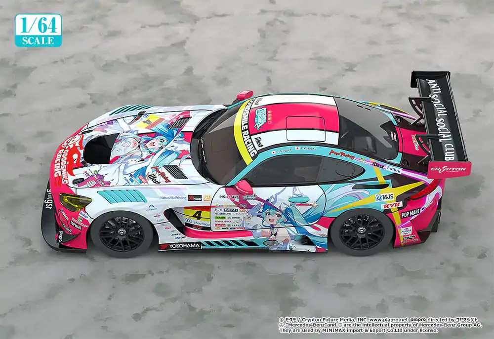 Hatsune Miku GT Project Fahrzeug 1/64 Hatsune Miku AMG 2024 Season Opening Ver. 7 cm Produktfoto