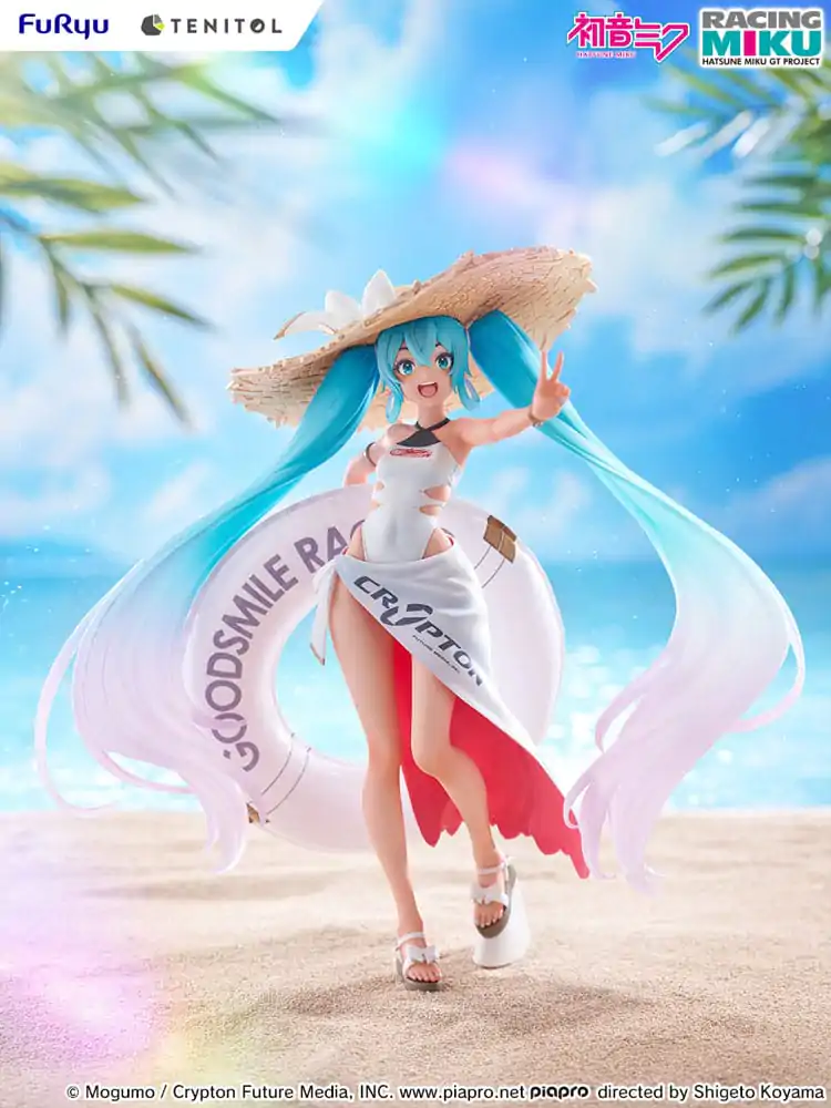 Hatsune Miku GT Project Tenitol PVC Statue Racing Miku 2024: Tropical Ver. 21 cm Produktfoto