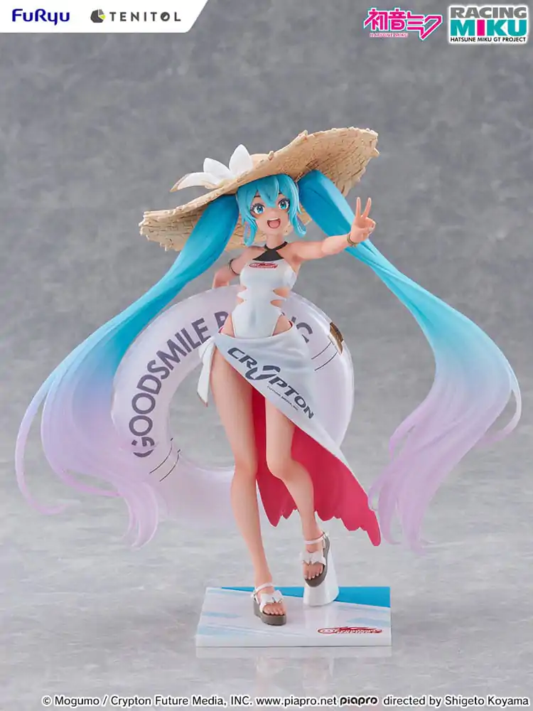 Hatsune Miku GT Project Tenitol PVC Statue Racing Miku 2024: Tropical Ver. 21 cm Produktfoto