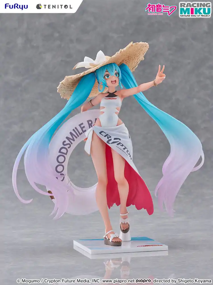 Hatsune Miku GT Project Tenitol PVC Statue Racing Miku 2024: Tropical Ver. 21 cm Produktfoto