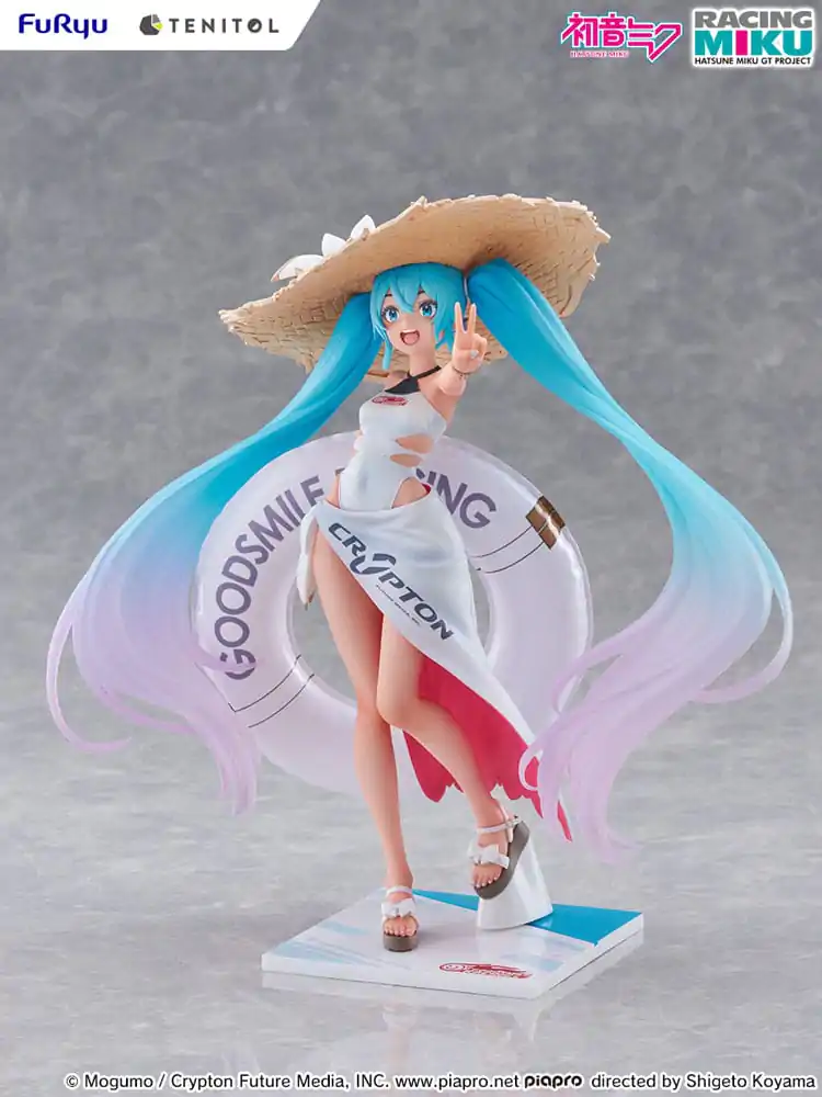 Hatsune Miku GT Project Tenitol PVC Statue Racing Miku 2024: Tropical Ver. 21 cm Produktfoto