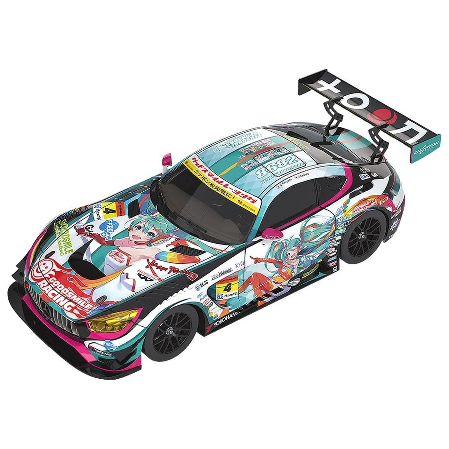 Hatsune Miku GT Project Fahrzeug 1/18 Good Smile Hatsune Miku AMG 2016 SUPER GT Ver. 26 cm Produktfoto