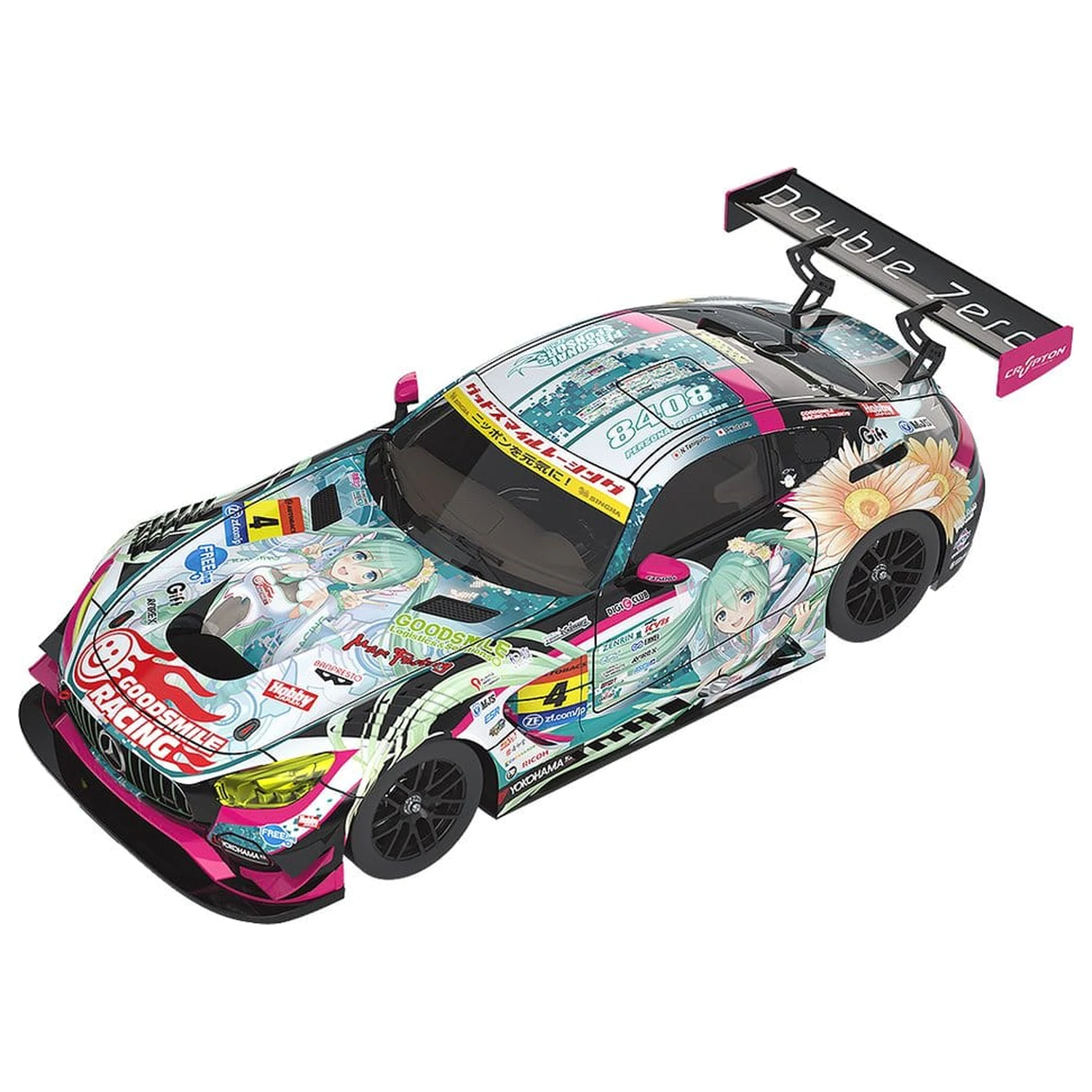 Hatsune Miku GT Projekt Fahrzeug 1/18 Good Smile Hatsune Miku AMG 2017 SUPER GT Ver. 26 cm Produktfoto