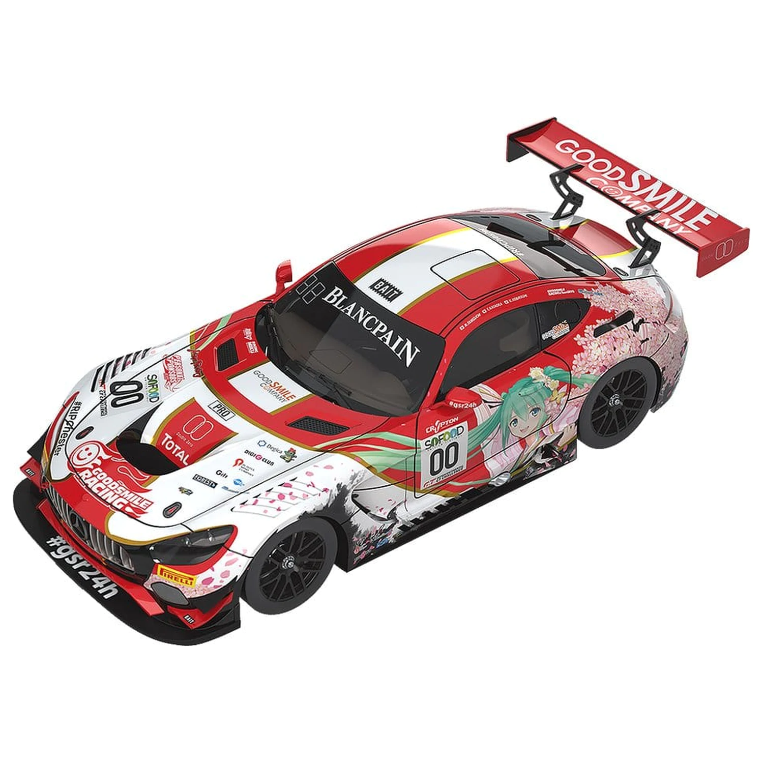 Hatsune Miku GT Projekt Fahrzeug 1/43 Good Smile Hatsune Miku AMG 2017 SPA24H Ver. 11 cm Produktfoto