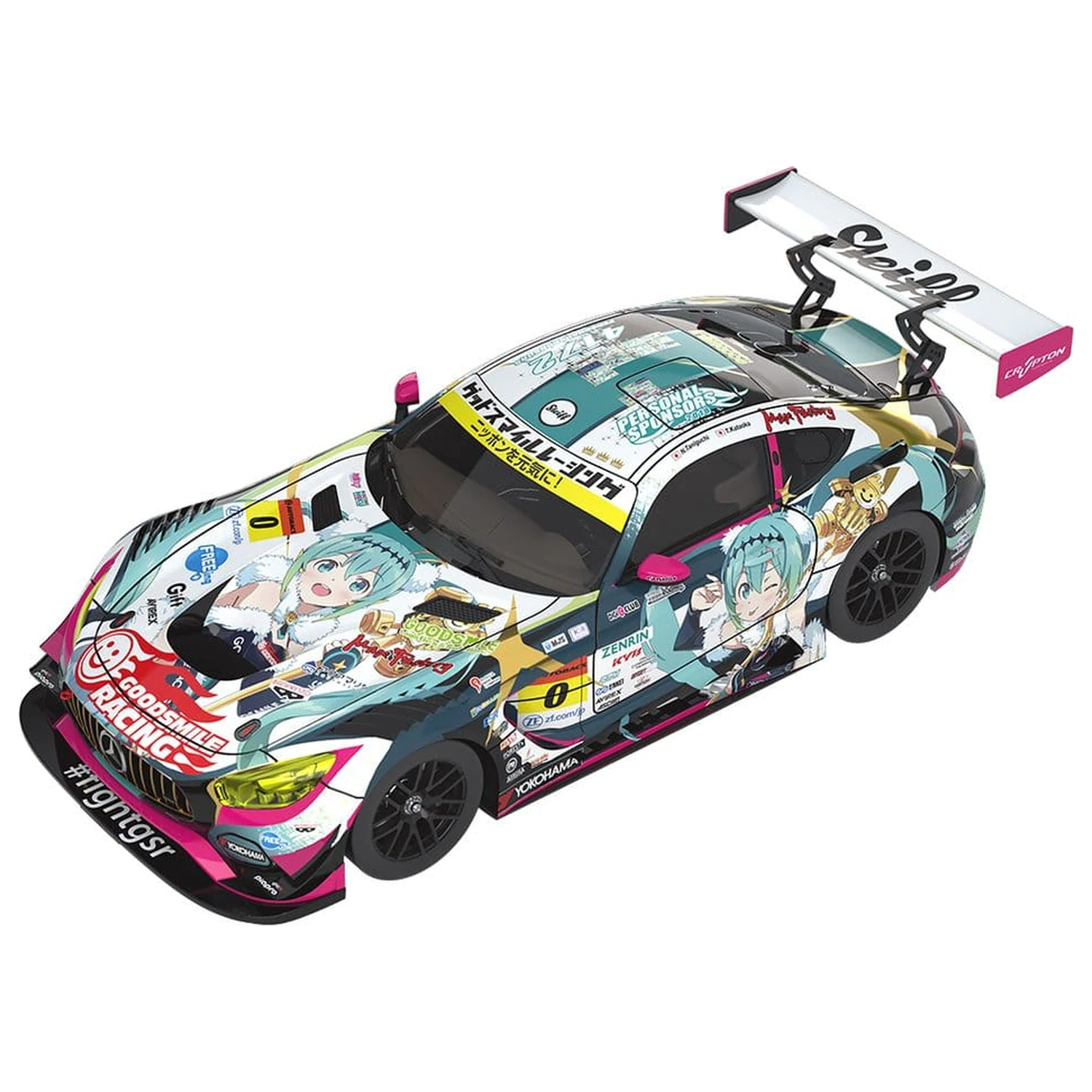 Hatsune Miku GT Projekt Fahrzeug 1/43 Good Smile Hatsune Miku AMG 2018 Final Race Ver. 11 cm Produktfoto