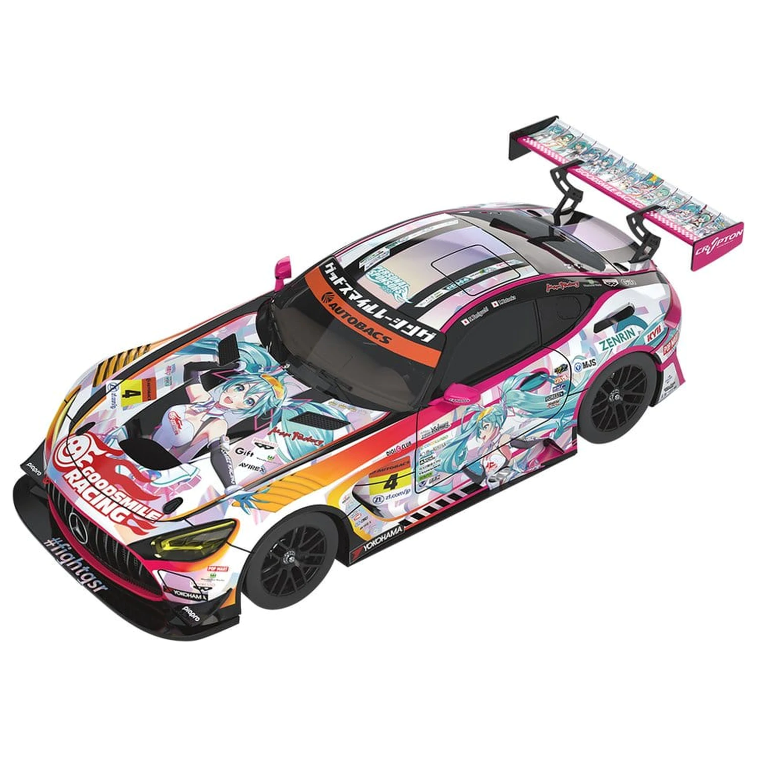 Hatsune Miku GT Project Fahrzeug 1/43 Good Smile Hatsune Miku AMG 2021 SUPER GT 100. Rennen Commemorative Ver. 11 cm Produktfoto