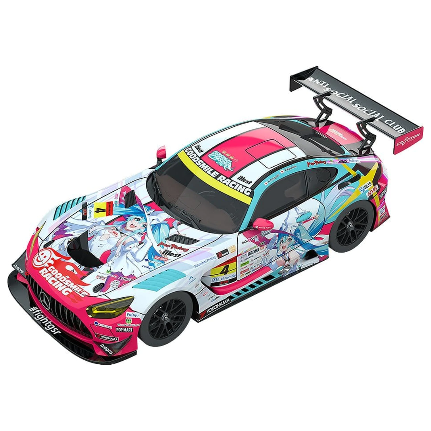 Hatsune Miku GT Project Fahrzeug 1/43 Good Smile Hatsune Miku AMG 2024 Season Opening Ver. 11 cm Produktfoto