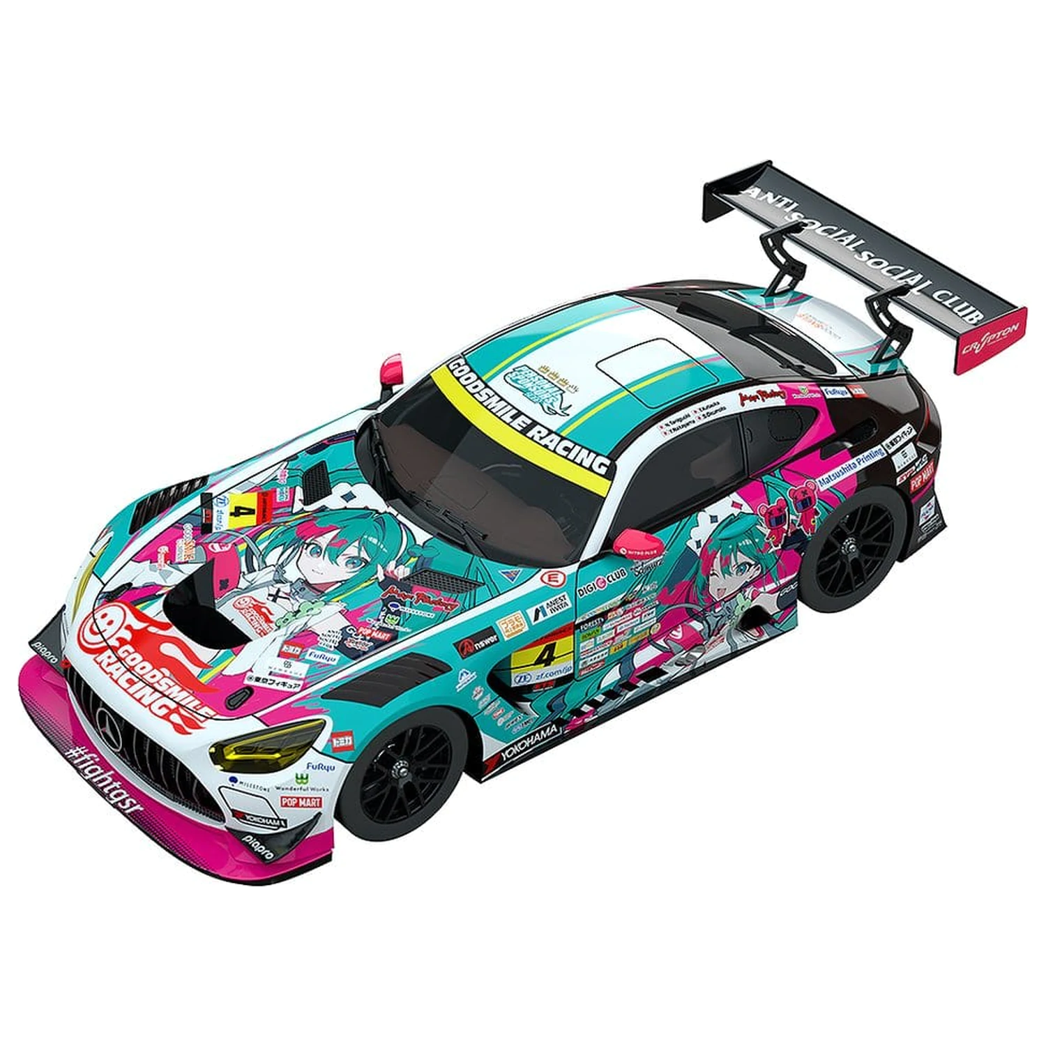Hatsune Miku GT Project Fahrzeug 1/43 Good Smile Hatsune Miku AMG 2025 Season Opening Ver. 11 cm Produktfoto