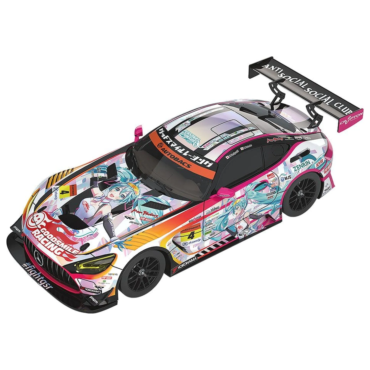 Hatsune Miku GT Project Fahrzeug 1/64 Hatsune Miku AMG 2021 SUPER GT Runde 5 Ver. 7 cm Produktfoto