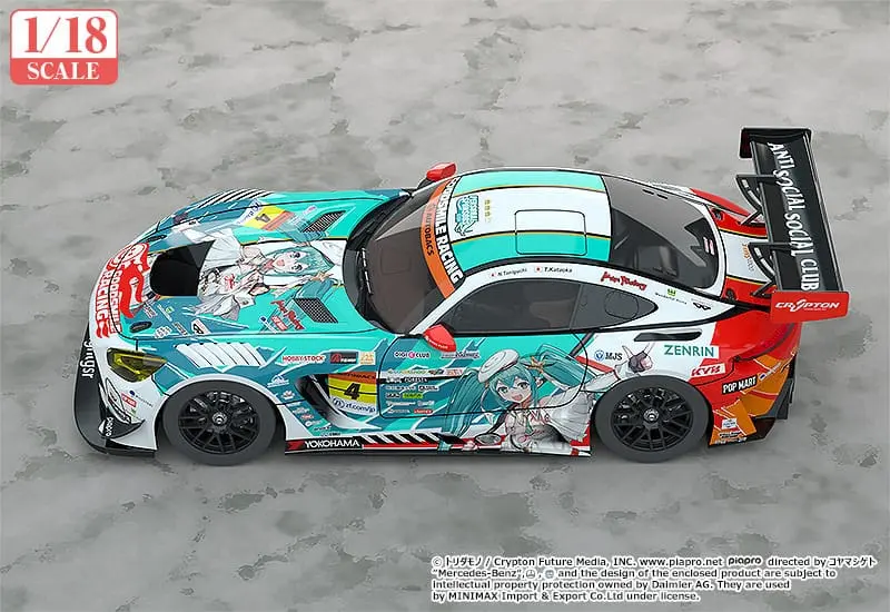Hatsune Miku GT Project Fahrzeug 1/18 Hatsune Miku AMG 2023 Season Opening Ver. 26 cm Produktfoto