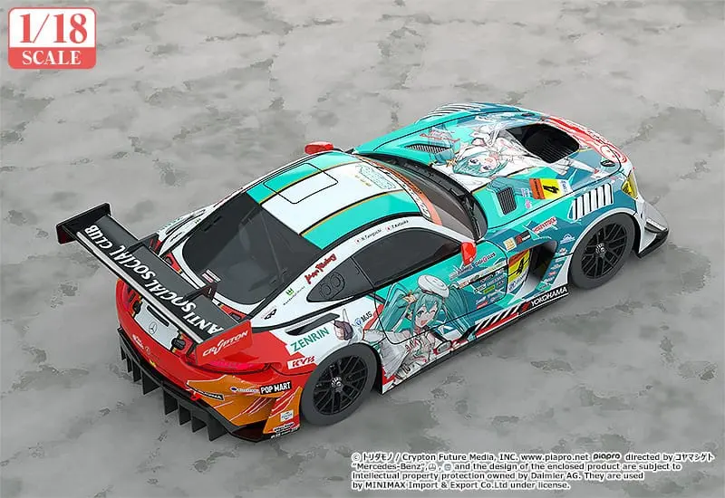 Hatsune Miku GT Project Fahrzeug 1/18 Hatsune Miku AMG 2023 Season Opening Ver. 26 cm Produktfoto