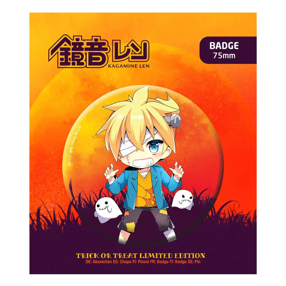 Hatsune Miku Ansteck-Button Halloween Limited Edition Kagamine Len termékfotó