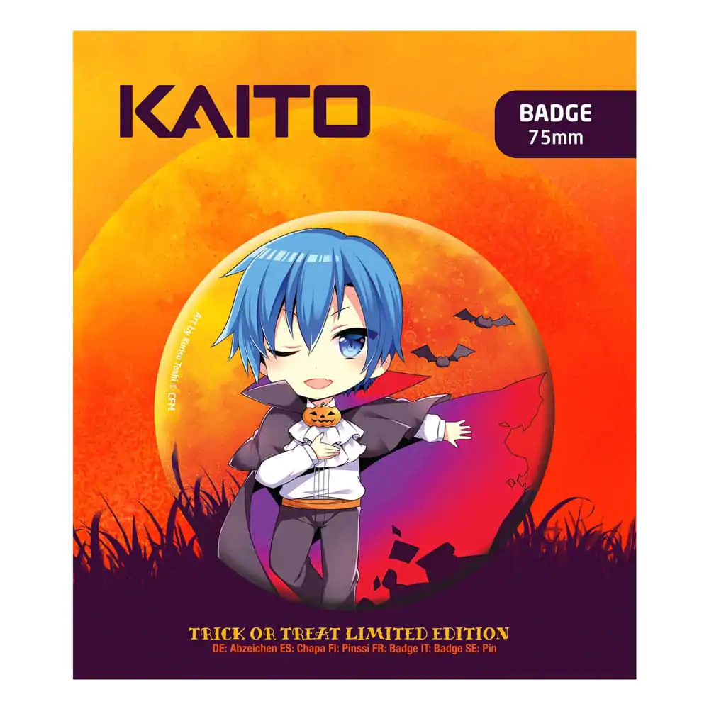 Hatsune Miku Ansteck-Button Halloween Limited Edition Kaito termékfotó