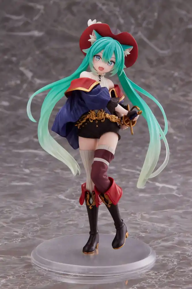 Hatsune Miku PVC Statue Hatsune Miku Wonderland Puss in Boots 18 cm Produktfoto