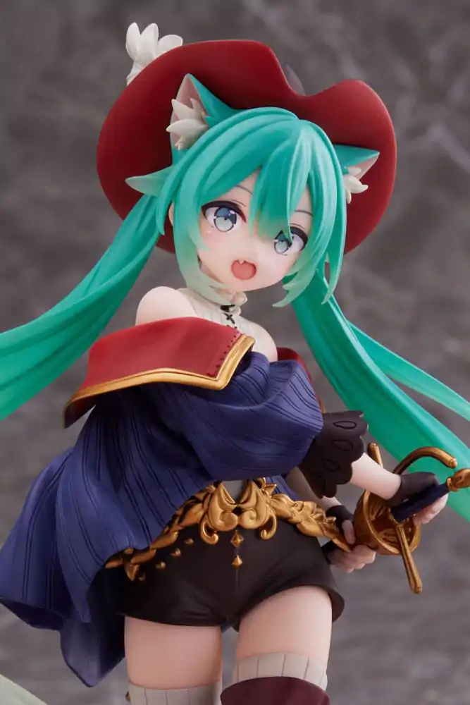 Hatsune Miku PVC Statue Hatsune Miku Wonderland Puss in Boots 18 cm Produktfoto