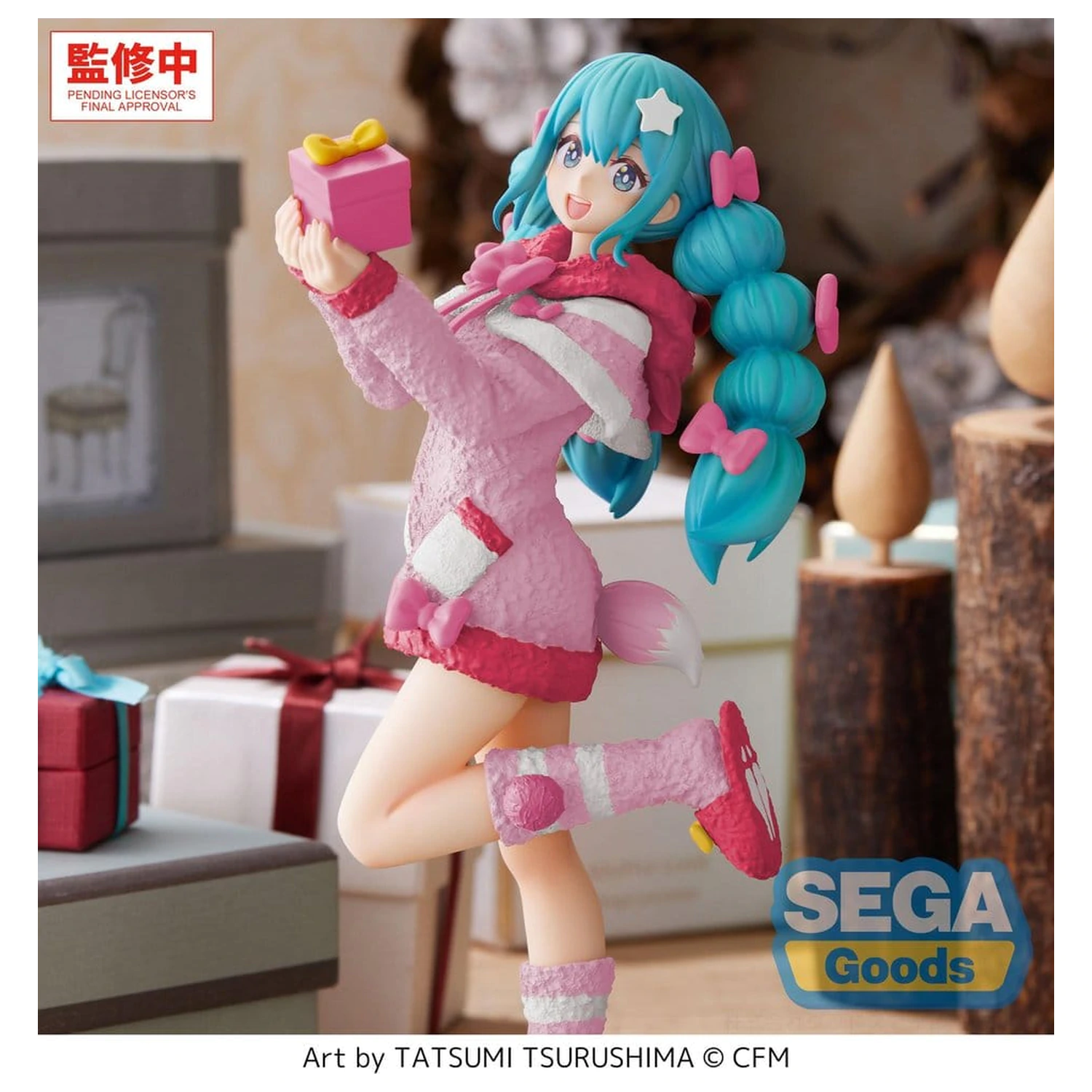 Hatsune Miku High Premium Figur PVC Figur Mokomoko Christmas Ver. 21 cm Produktfoto