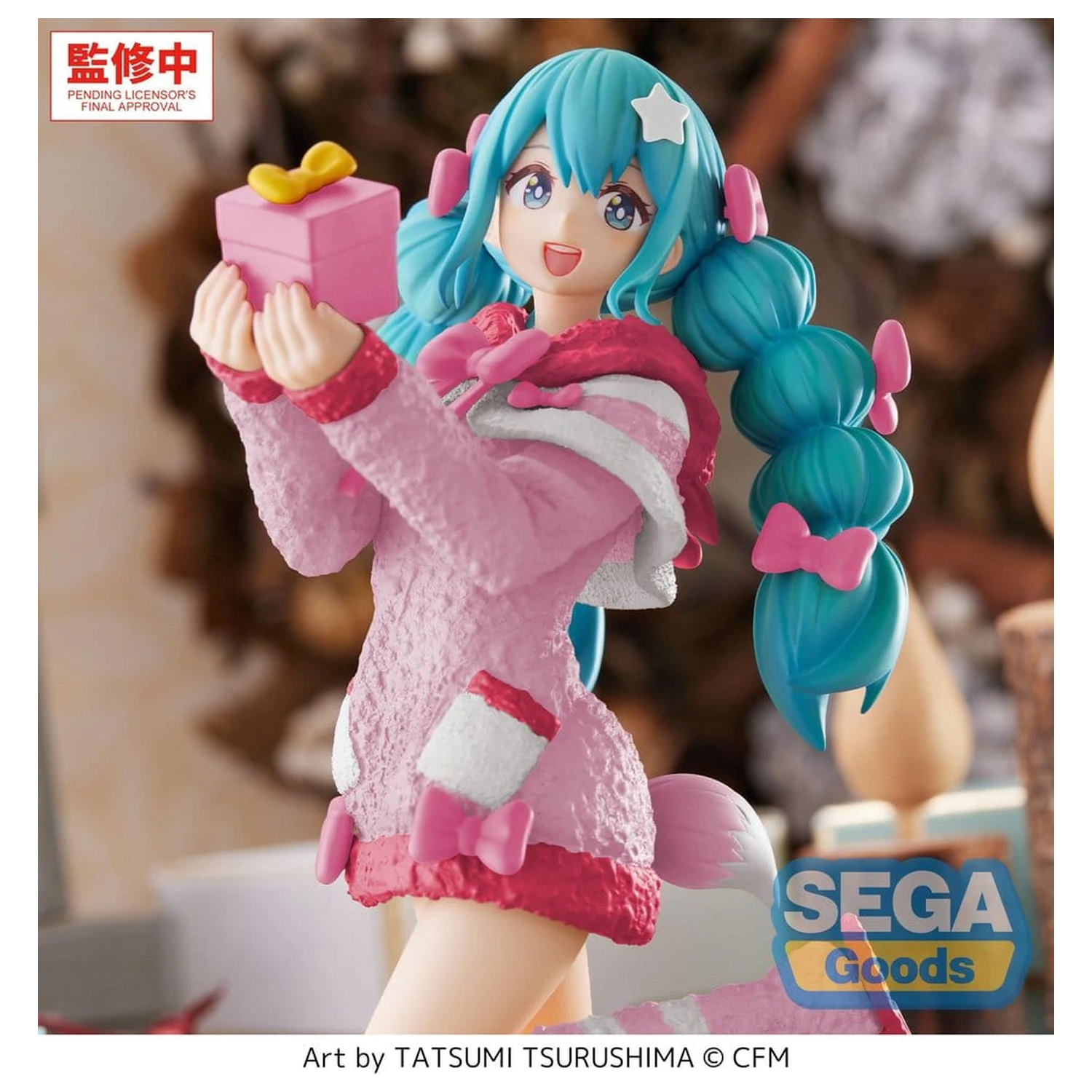 Hatsune Miku High Premium Figur PVC Figur Mokomoko Christmas Ver. 21 cm Produktfoto
