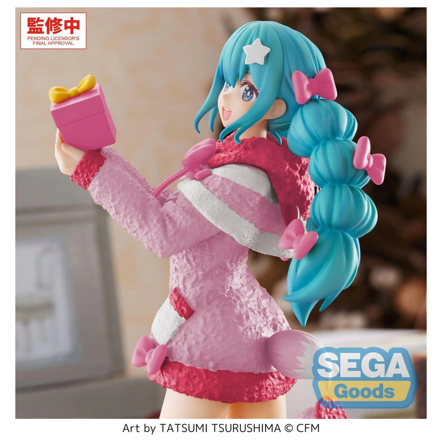 Hatsune Miku High Premium Figur PVC Figur Mokomoko Christmas Ver. 21 cm Produktfoto