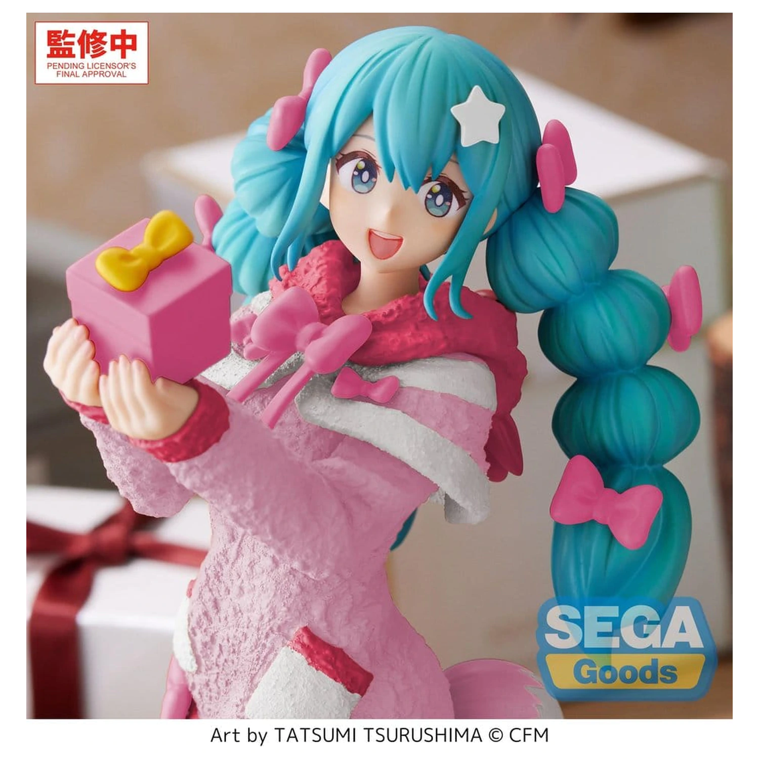 Hatsune Miku High Premium Figur PVC Figur Mokomoko Christmas Ver. 21 cm Produktfoto