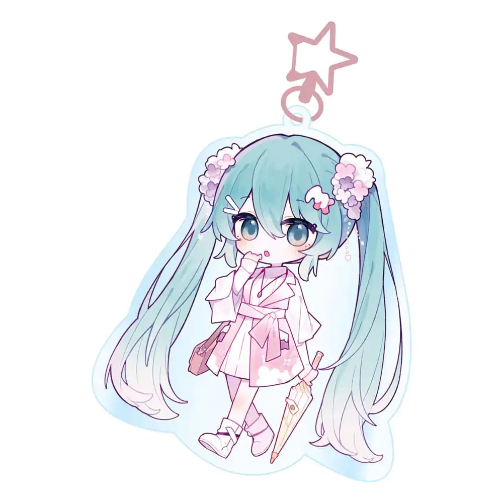 Hatsune Miku Acryl Schlüsselanhänger Kawaii Summer Time termékfotó