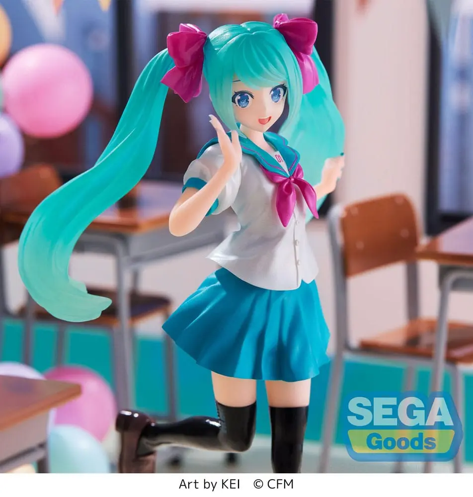 Hatsune Miku Luminasta PVC Statue Hatsune Miku 16th Anniversary KEI Ver. 18 cm Produktfoto