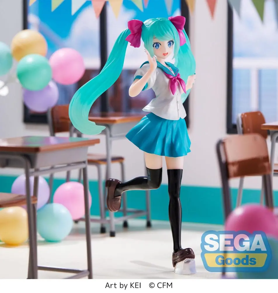 Hatsune Miku Luminasta PVC Statue Hatsune Miku 16th Anniversary KEI Ver. 18 cm Produktfoto
