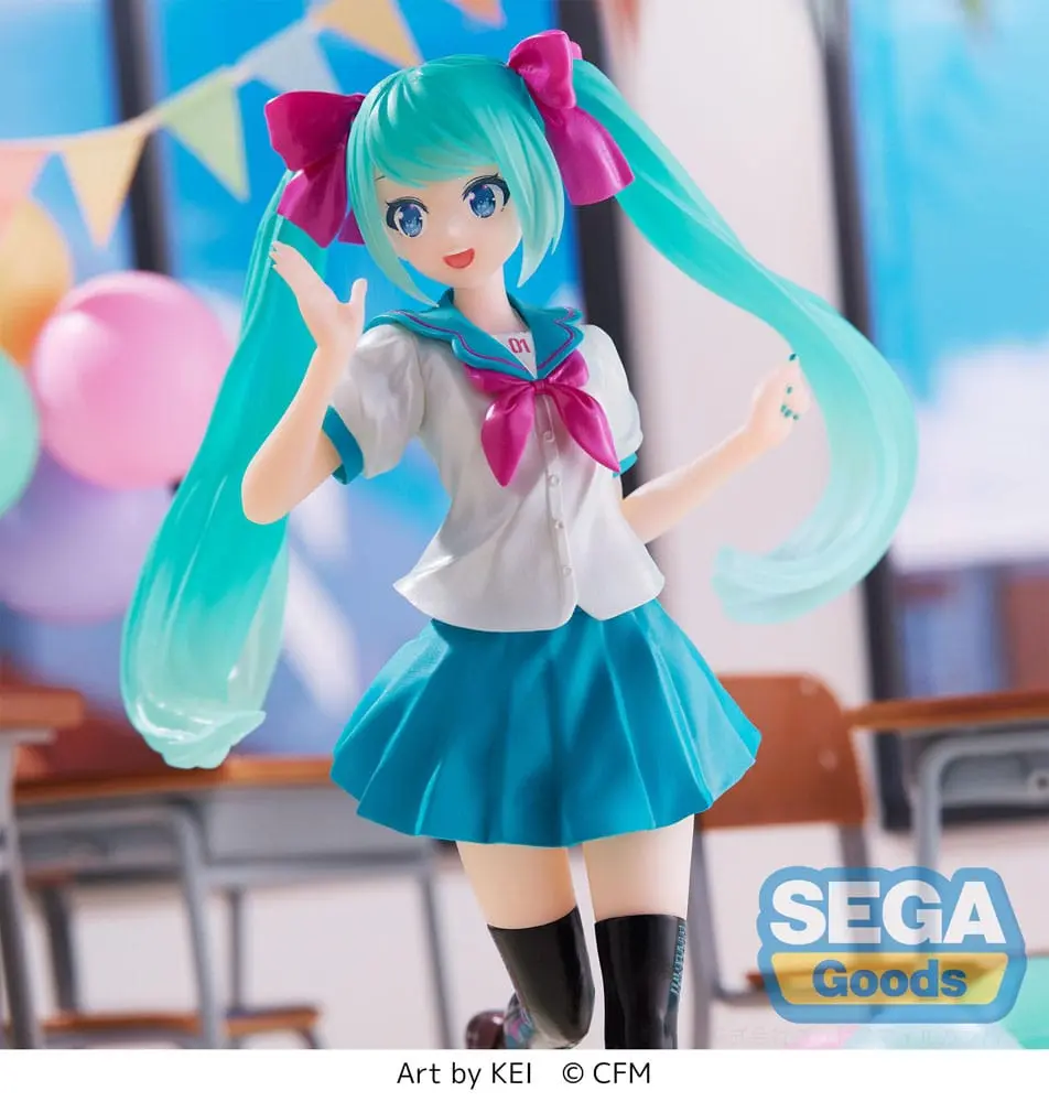 Hatsune Miku Luminasta PVC Statue Hatsune Miku 16th Anniversary KEI Ver. 18 cm Produktfoto