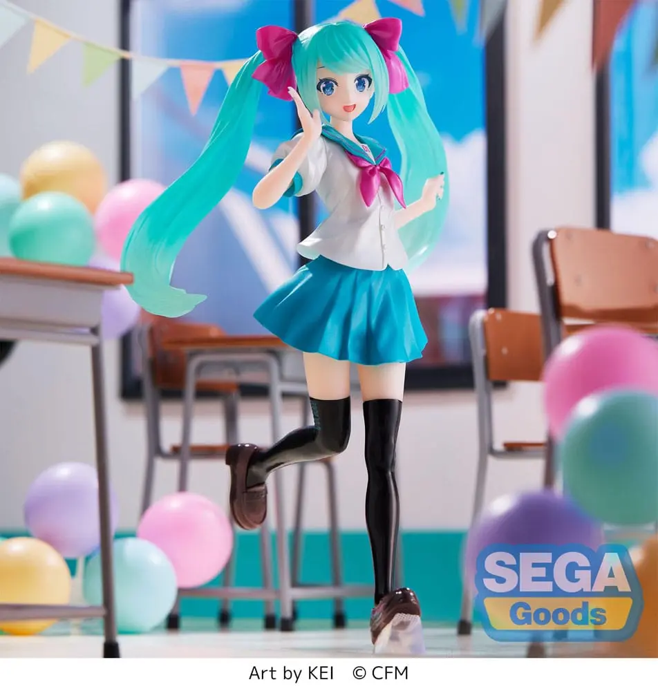 Hatsune Miku Luminasta PVC Statue Hatsune Miku 16th Anniversary KEI Ver. 18 cm Produktfoto