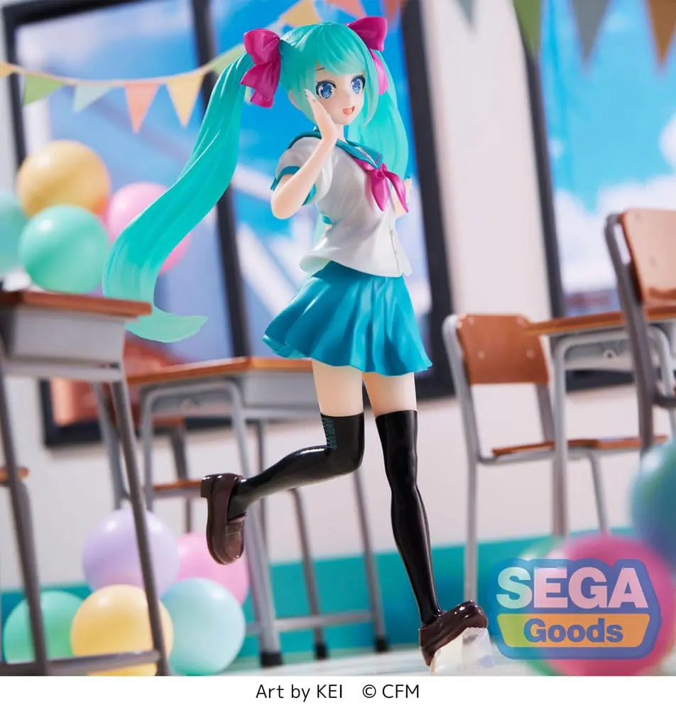 Hatsune Miku Luminasta PVC Statue Hatsune Miku 16th Anniversary KEI Ver. 18 cm Produktfoto