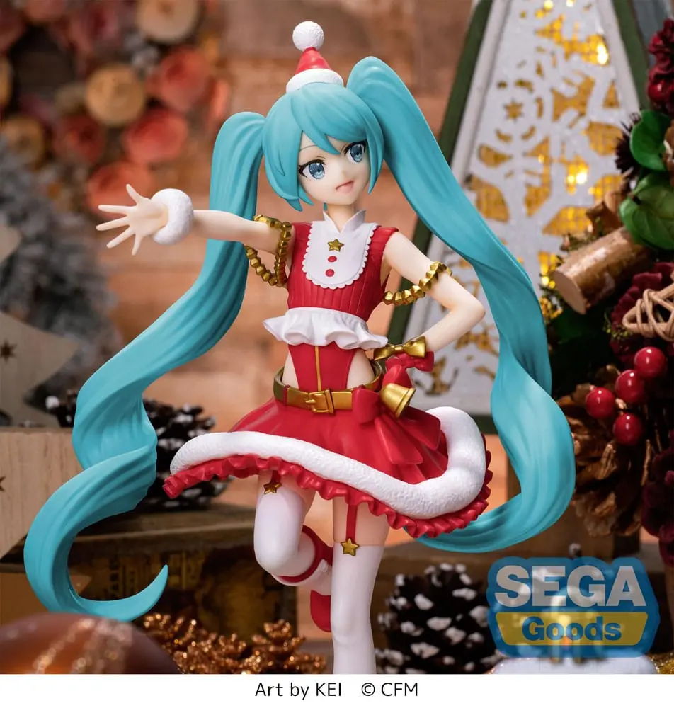 Hatsune Miku Luminasta PVC Statue Hatsune Miku Christmas 2023 20 cm Produktfoto