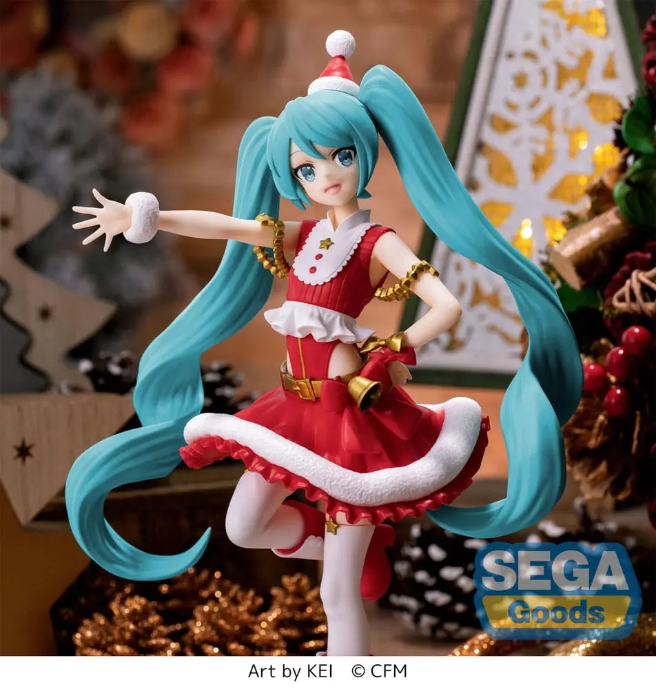Hatsune Miku Luminasta PVC Statue Hatsune Miku Christmas 2023 20 cm Produktfoto