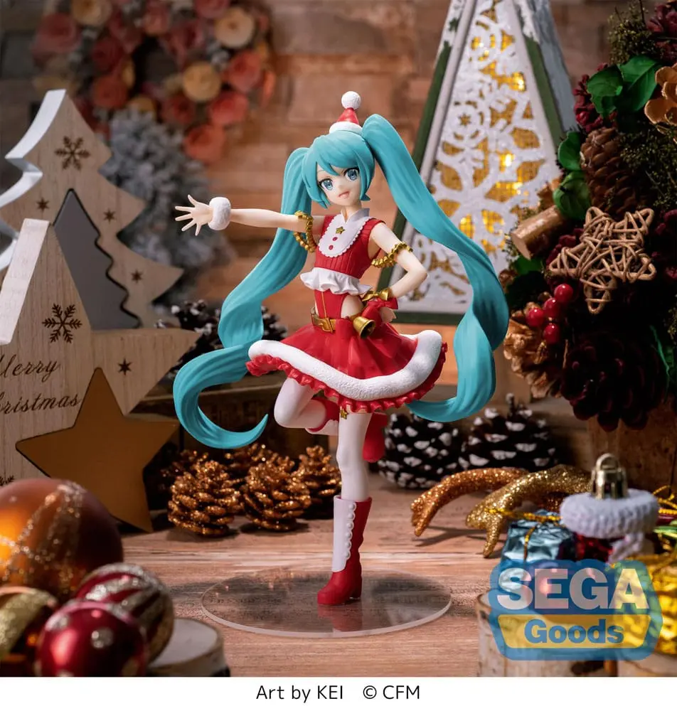 Hatsune Miku Luminasta PVC Statue Hatsune Miku Christmas 2023 20 cm Produktfoto