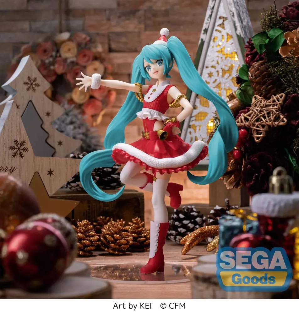 Hatsune Miku Luminasta PVC Statue Hatsune Miku Christmas 2023 20 cm Produktfoto