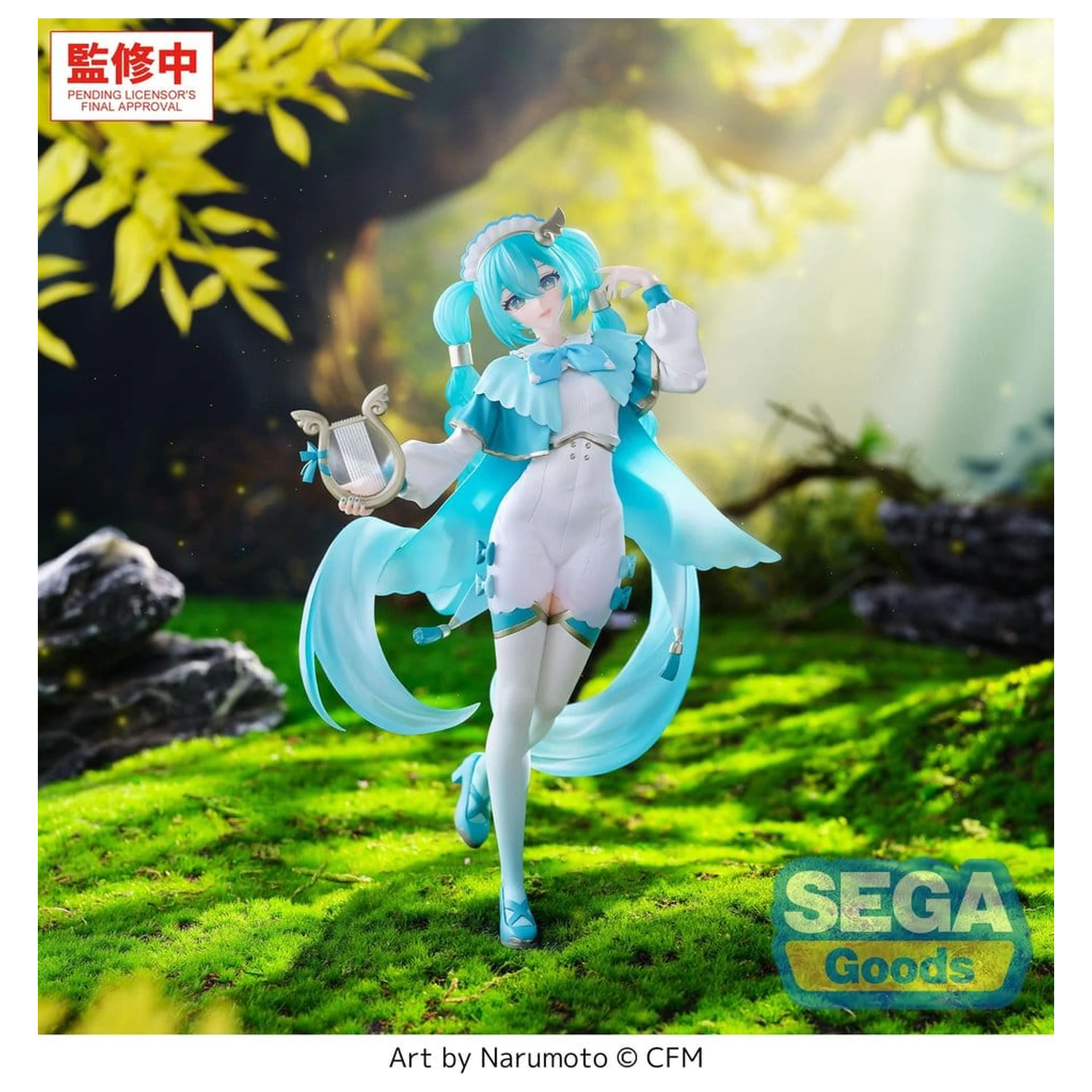Hatsune Miku Luminasta PVC Figur Wandering Minstrel 21 cm Produktfoto