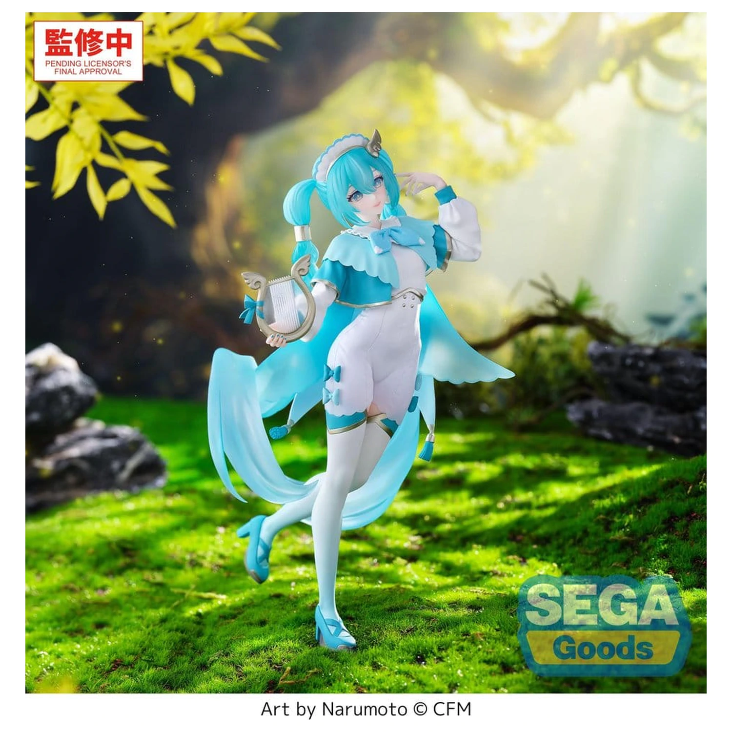 Hatsune Miku Luminasta PVC Figur Wandering Minstrel 21 cm Produktfoto