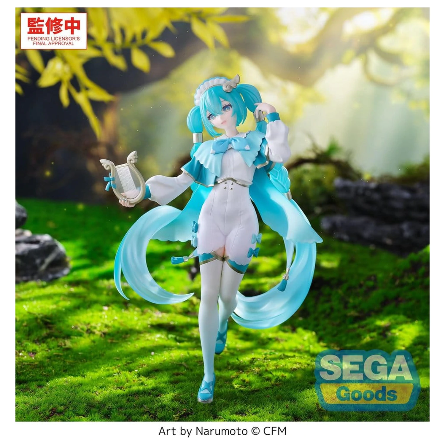 Hatsune Miku Luminasta PVC Figur Wandering Minstrel 21 cm Produktfoto