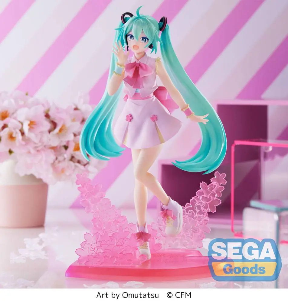 Hatsune Miku Luminasta PVC Statue Sakura Miku Omutatsu Ver. 21 cm Produktfoto