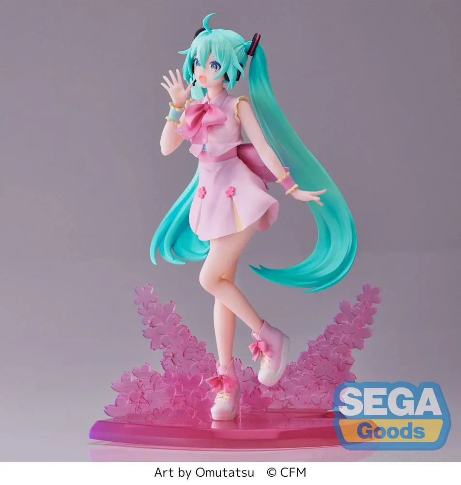 Hatsune Miku Luminasta PVC Statue Sakura Miku Omutatsu Ver. 21 cm Produktfoto